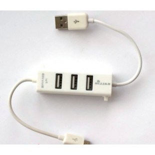 USB хаб с micro USB кабелем